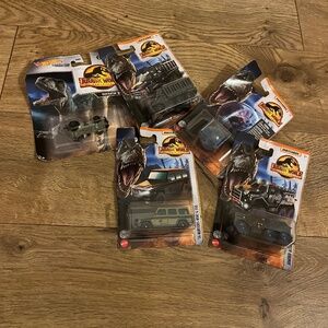 Jurassic Park Matchbox cars NWT
